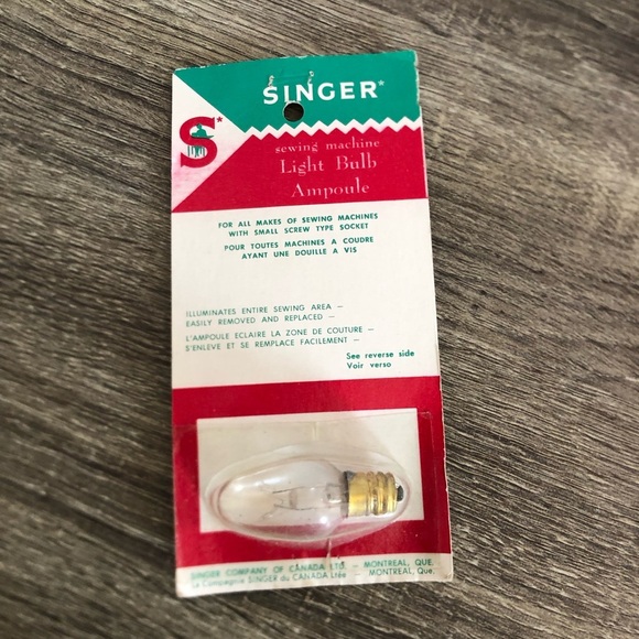 Vtg NOS Singer Sewing Machine Light Bulb - Picture 1 of 8
